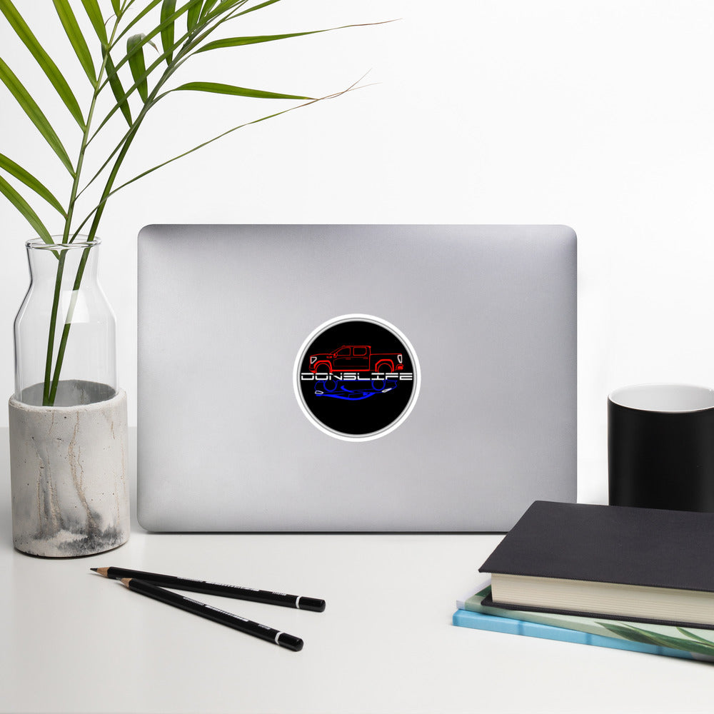 Sticker with Donslife Round Logo