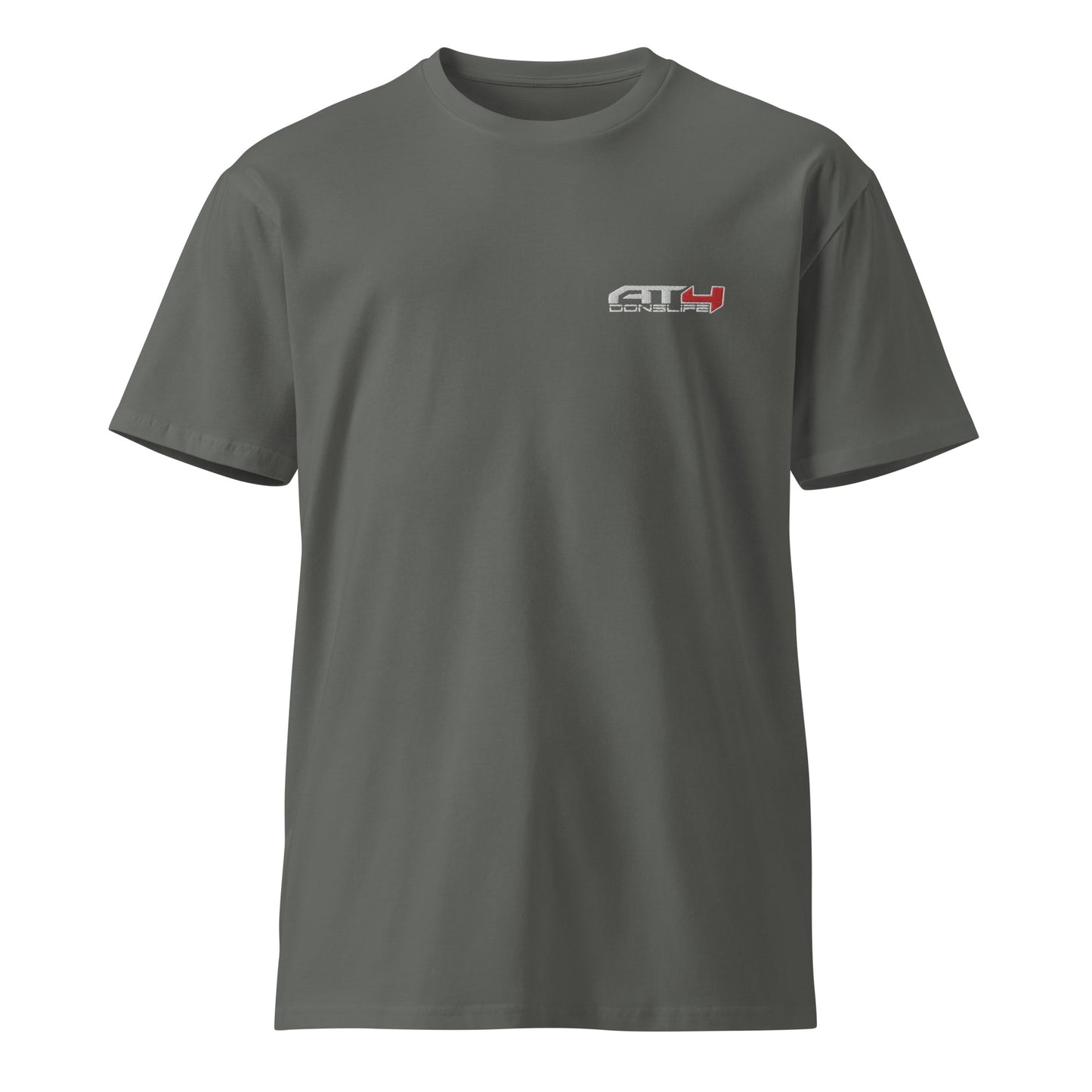 Donslife AT4 Embroidered Unisex Tshirt (White Logo)