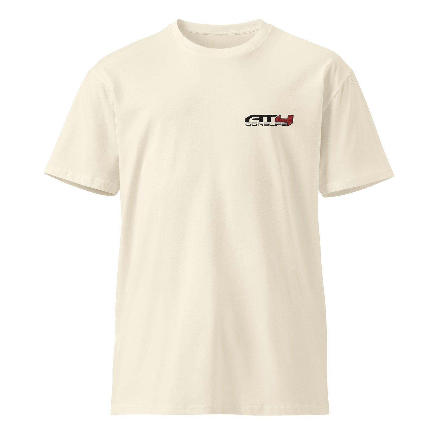 Donslife AT4 Embroidered Unisex Tshirt (Black Logo)