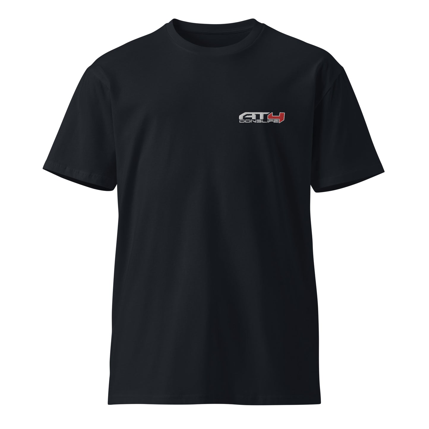 Donslife AT4 Embroidered Unisex Tshirt (White Logo)