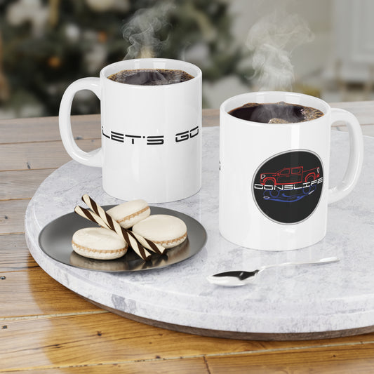 Let's Go/DONSLIFE Logo Ceramic Mug | Coffee Cup (Ships from Canada)